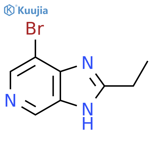 7-bromo-2-ethyl-1H-imidazo4,5-cpyridine structure
