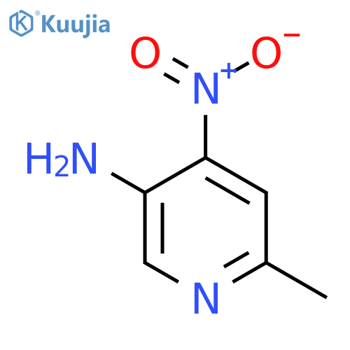 5-Amino-2-methyl-4-nitropyridine structure