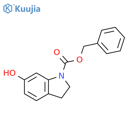 benzyl 6-hydroxy-2,3-dihydro-1H-indole-1-carboxylate structure