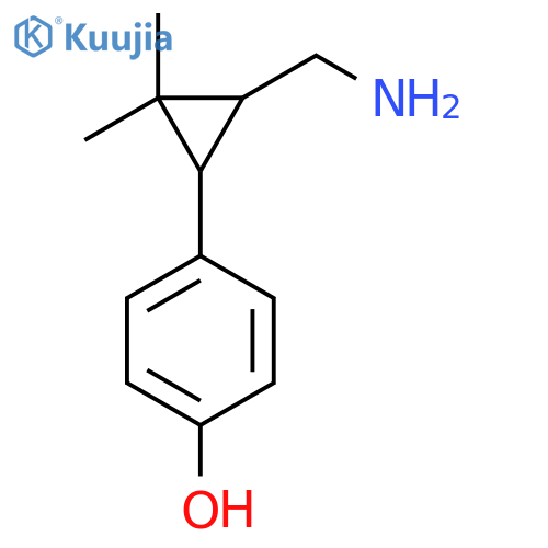 4-3-(aminomethyl)-2,2-dimethylcyclopropylphenol structure