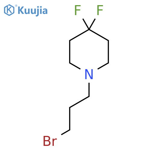 1-(3-Bromopropyl)-4,4-difluoropiperidine structure