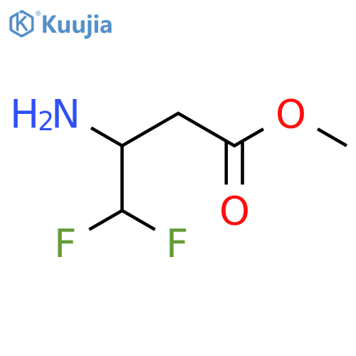 Methyl 3-amino-4,4-difluorobutanoate structure