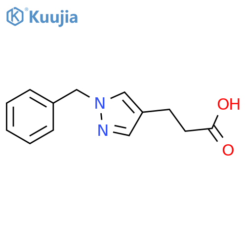 3-(1-Benzyl-1H-pyrazol-4-yl)propanoic acid structure