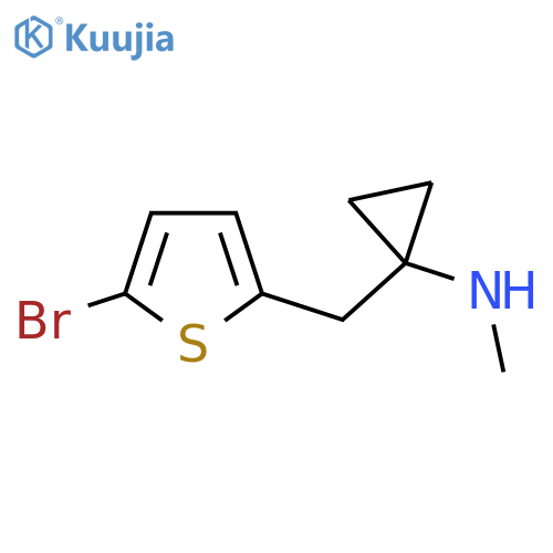 1-(5-bromothiophen-2-yl)methyl-N-methylcyclopropan-1-amine structure
