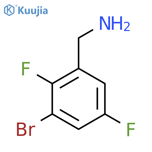 Benzenemethanamine, 3-bromo-2,5-difluoro- structure