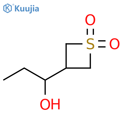 3-Thietanemethanol, α-ethyl-, 1,1-dioxide structure