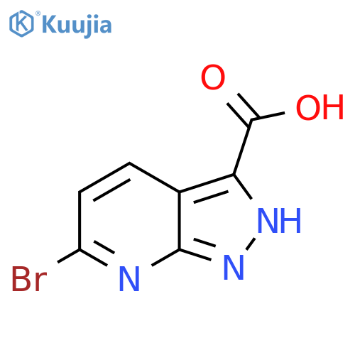 6-bromo-1H-pyrazolo[3,4-b]pyridine-3-carboxylic acid structure