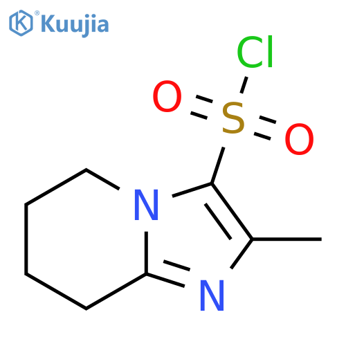 2-methyl-5H,6H,7H,8H-imidazo1,2-apyridine-3-sulfonyl chloride structure