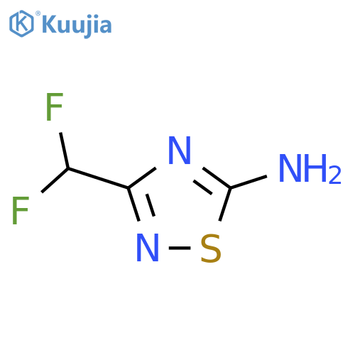 3-(Difluoromethyl)-1,2,4-thiadiazol-5-amine structure
