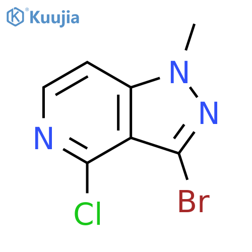 3-bromo-4-chloro-1-methyl-1H-pyrazolo[4,3-c]pyridine structure