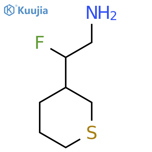 2-fluoro-2-(thian-3-yl)ethan-1-amine structure