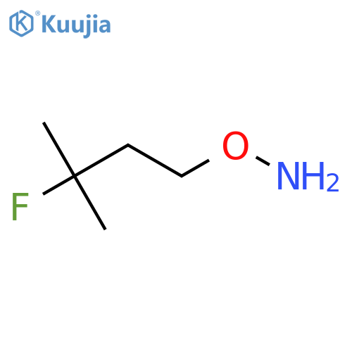 O-(3-fluoro-3-methylbutyl)hydroxylamine structure