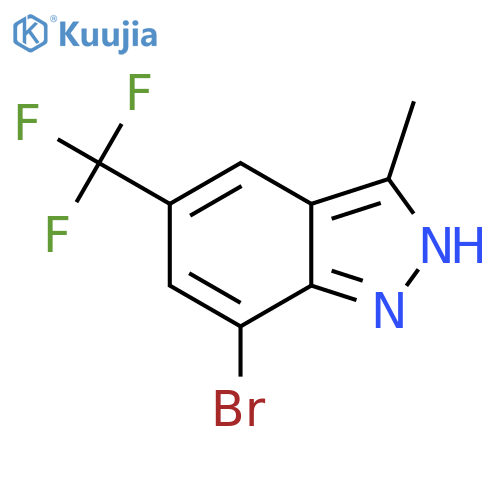 7-Bromo-3-methyl-5-(trifluoromethyl)-1H-indazole structure