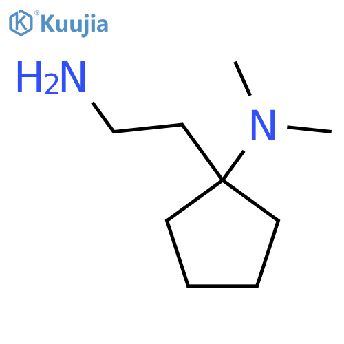 1-(2-aminoethyl)-N,N-dimethylcyclopentan-1-amine structure