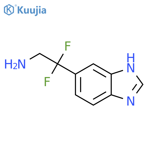 2-(1H-1,3-benzodiazol-5-yl)-2,2-difluoroethan-1-amine structure