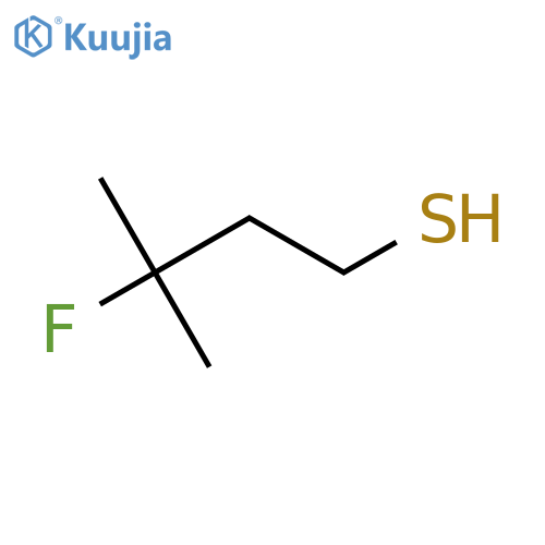 3-fluoro-3-methylbutane-1-thiol structure
