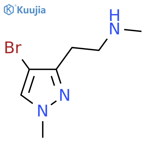 [2-(4-bromo-1-methyl-1H-pyrazol-3-yl)ethyl](methyl)amine structure
