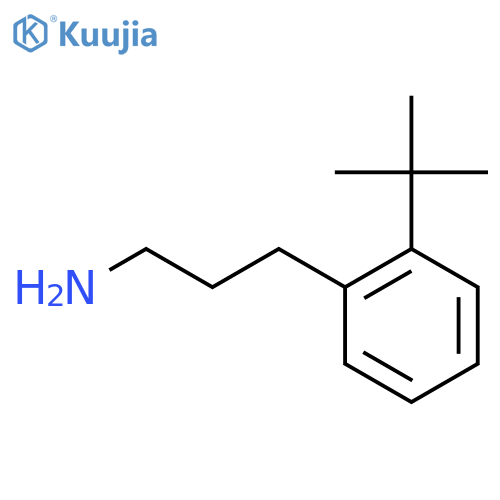 3-(2-tert-butylphenyl)propan-1-amine structure