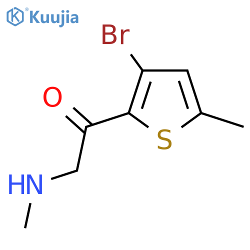 1-(3-bromo-5-methylthiophen-2-yl)-2-(methylamino)ethan-1-one structure