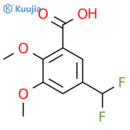 5-(Difluoromethyl)-2,3-dimethoxybenzoic acid structure