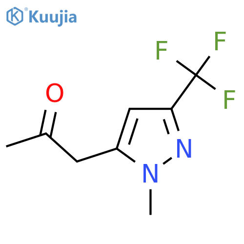 1-1-methyl-3-(trifluoromethyl)-1H-pyrazol-5-ylpropan-2-one structure