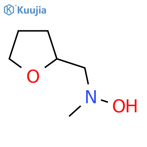 N-methyl-N-(oxolan-2-yl)methylhydroxylamine structure