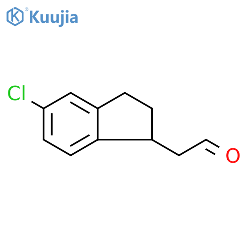 (5-Chloro-indan-1-yl)-acetaldehyde structure