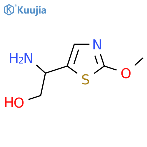 2-amino-2-(2-methoxy-1,3-thiazol-5-yl)ethan-1-ol structure