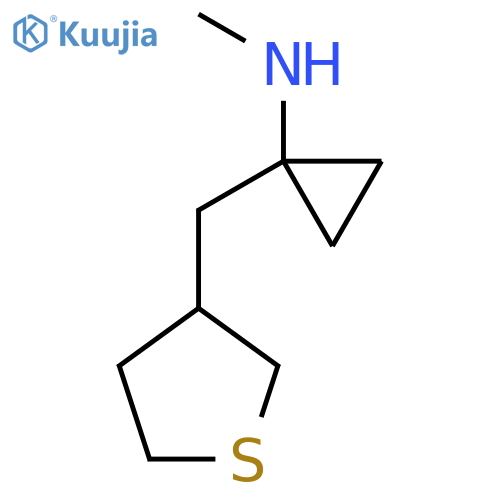 N-methyl-1-(thiolan-3-yl)methylcyclopropan-1-amine structure