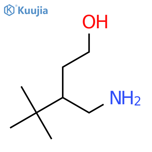 3-(Aminomethyl)-4,4-dimethylpentan-1-ol structure