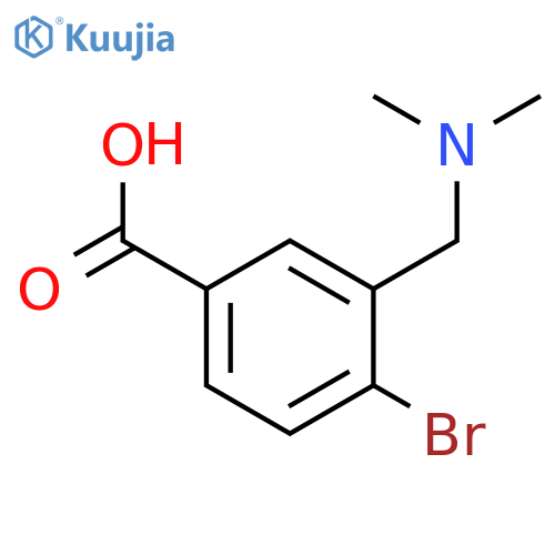 Benzoic acid, 4-bromo-3-[(dimethylamino)methyl]- structure