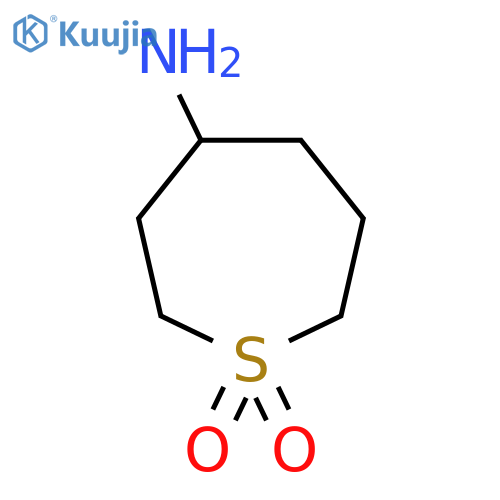 4-amino-1lambda6-thiepane-1,1-dione structure