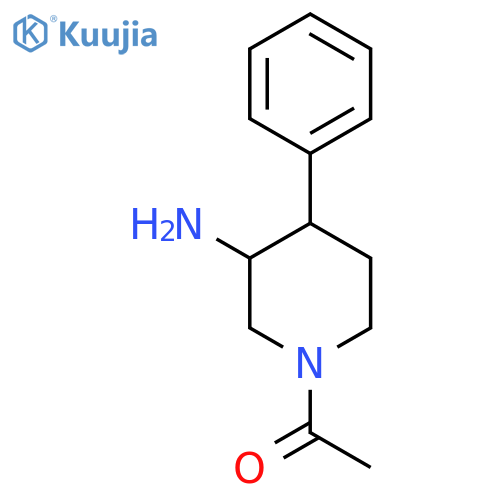 1-(3-Amino-4-phenylpiperidin-1-yl)ethan-1-one structure