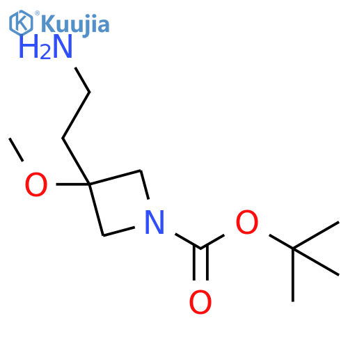 tert-butyl 3-(2-aminoethyl)-3-methoxy-azetidine-1-carboxylate structure