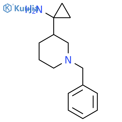 1-(1-BENZYLPIPERIDIN-3-YL)CYCLOPROPAN-1-AMINE structure