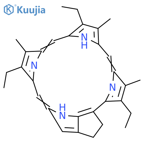 3,4-Didehydro-3,9,14-triethyl-4,8,13,18-tetramethylphorbine; 18-Demethyl structure