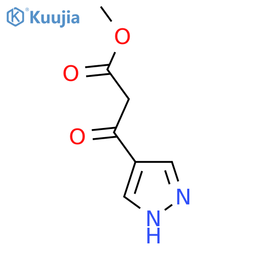 methyl 3-oxo-3-(1H-pyrazol-4-yl)propanoate structure