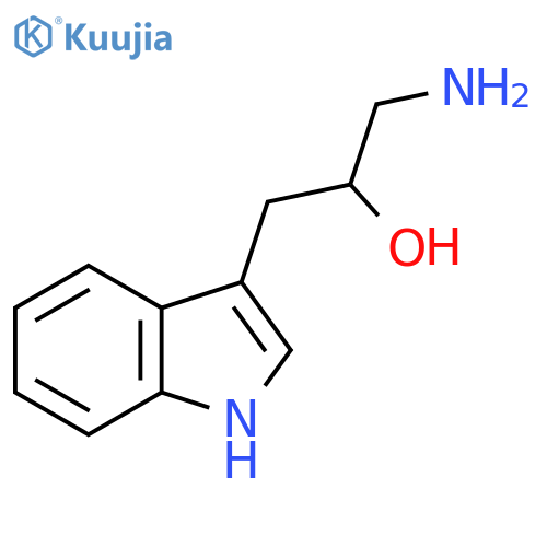1-amino-3-(1H-indol-3-yl)propan-2-ol structure