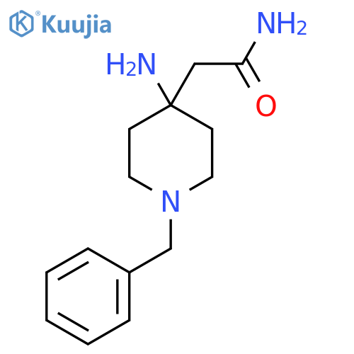 2-(4-Amino-1-benzylpiperidin-4-yl)acetamide structure