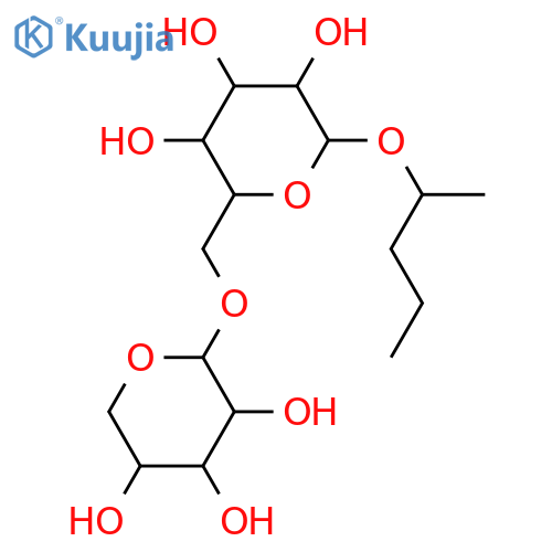 b-D-Glucopyranoside,(1S)-1-methylbutyl 6-O-b-D-xylopyranosyl- structure