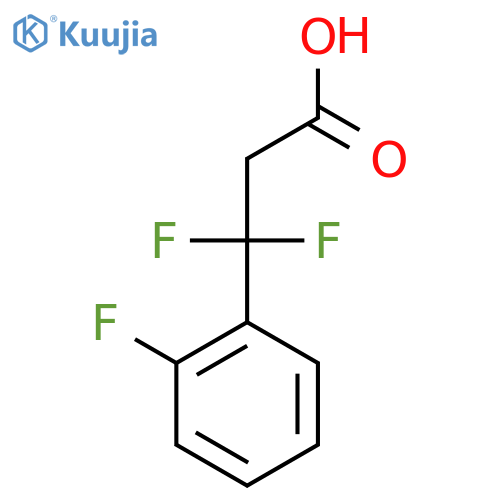 3,3-difluoro-3-(2-fluorophenyl)propanoic acid structure