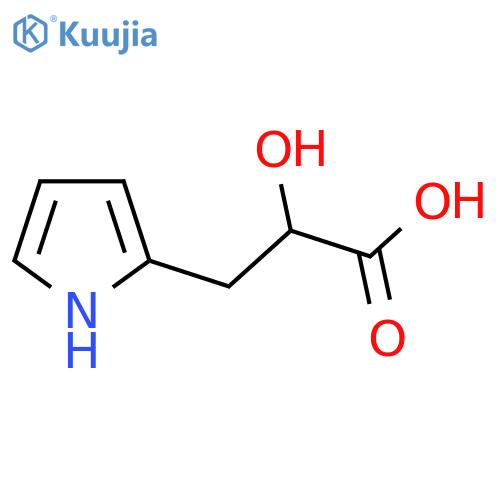 2-hydroxy-3-(1H-pyrrol-2-yl)propanoic acid structure