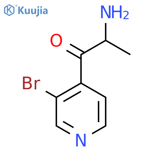 2-Amino-1-(3-bromopyridin-4-yl)propan-1-one structure