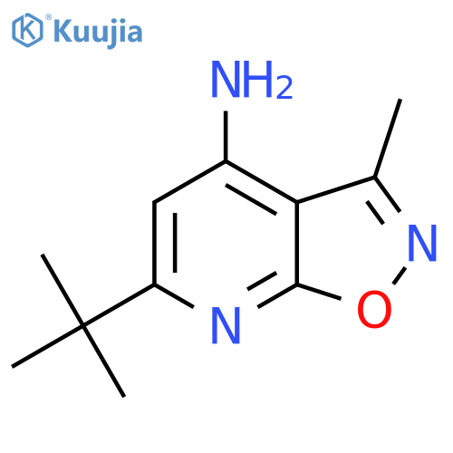6-tert-Butyl-3-methyl-[1,2]oxazolo[5,4-b]pyridin-4-amine structure