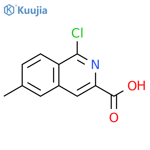 3-Isoquinolinecarboxylic acid, 1-chloro-6-methyl- structure