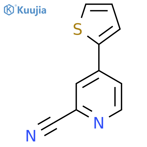 4-(Thiophen-2-YL)pyridine-2-carbonitrile structure