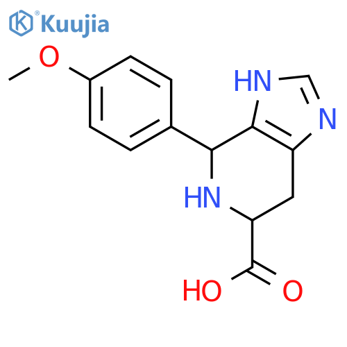 4-(4-Methoxy-phenyl)-4,5,6,7-tetrahydro-3H-imidazo[4,5-c]pyridine-    6-carboxylic acid structure