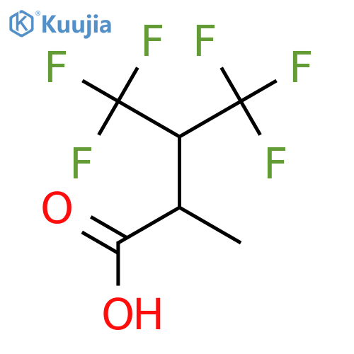 4,4,4-Trifluoro-2-methyl-3-(trifluoromethyl)butanoic acid structure