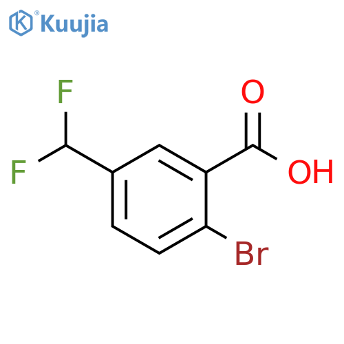 2-Bromo-5-(difluoromethyl)benzoic acid structure