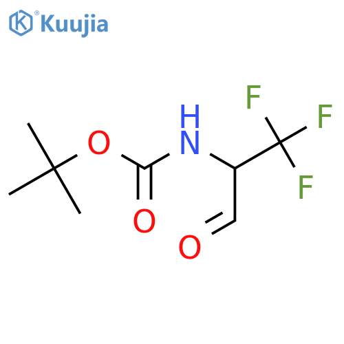 tert-butyl N-(1,1,1-trifluoro-3-oxopropan-2-yl)carbamate structure